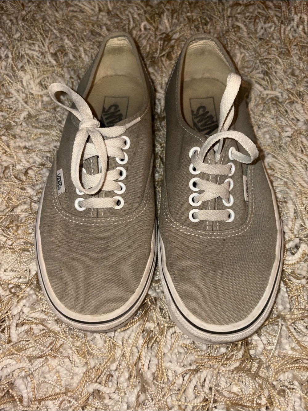 Vans Classic Low-Top Canvas Sneakers in Taupe